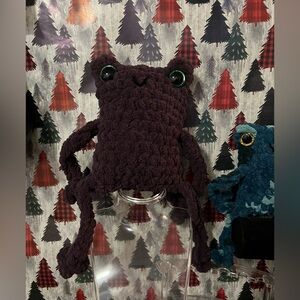 Large Plush Crocheted Leggy Frog 🐸